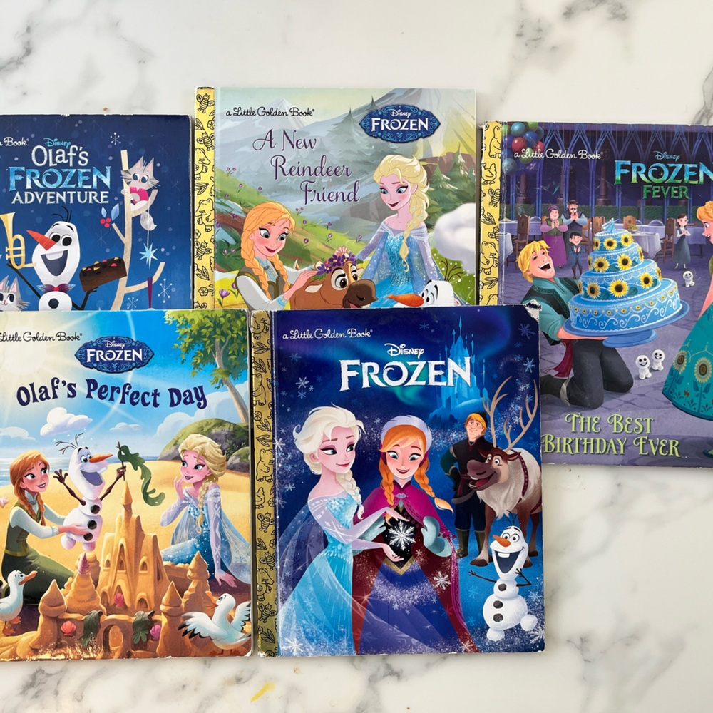 Set of 5 Frozen little golden books